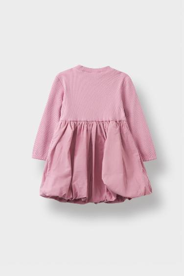 Baby Girl Ribbed Camisole Balloon Skirt Dress