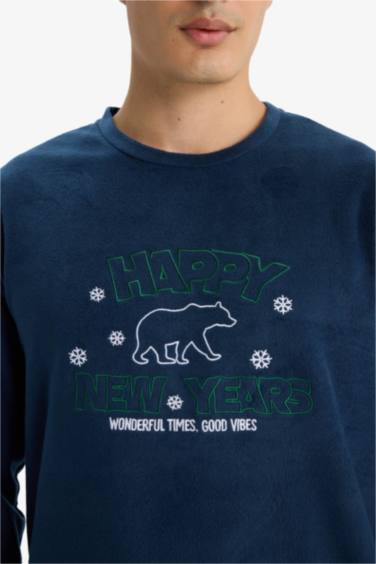 Regular Fit Uzun Kollu 2'li Polar Takım