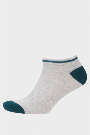 Man Printed 5 Piece Short Socks