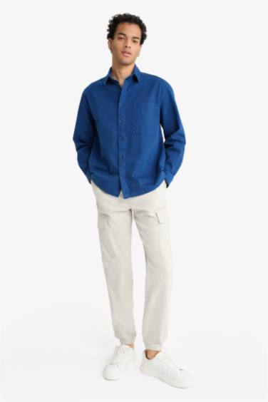 Regular Fit Beli Bağcıklı Kargo Cepli Jogger Pantolon