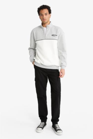 Regular Fit Beli Bağcıklı Kargo Cepli Jogger Pantolon