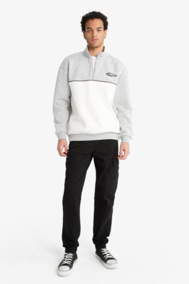 Regular Fit Beli Bağcıklı Kargo Cepli Jogger Pantolon