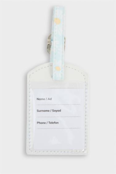 Kadın Çiçekli Suni Deri Pasaportluk ve Valiz İsimliği Set - Görsel 5