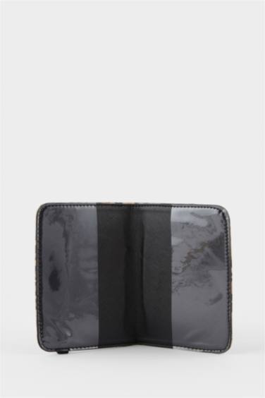 Kadın Leopar Desenli Suni Deri Pasaportluk ve Valiz İsimliği Set