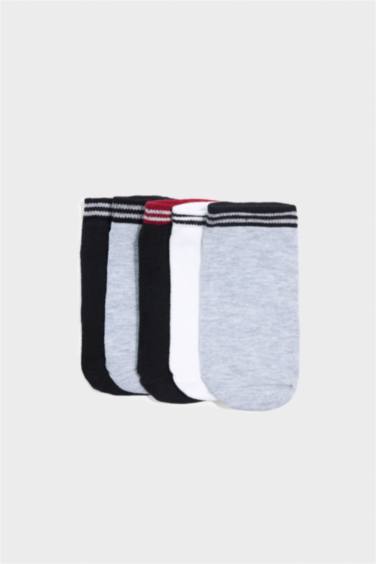 Boy 5 Piece Short Cotton Socks