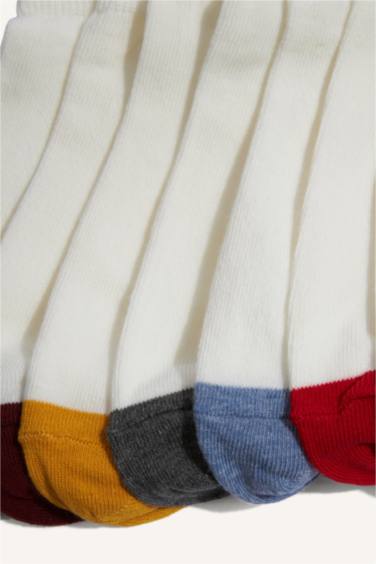 شرابات اولادي قصير قطن مطبوع - 7 قطع