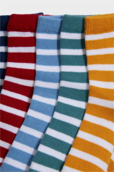 Boy 5 Piece Cotton Long Socks