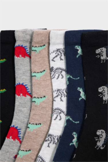 Boy 7 Piece Cotton Long Socks