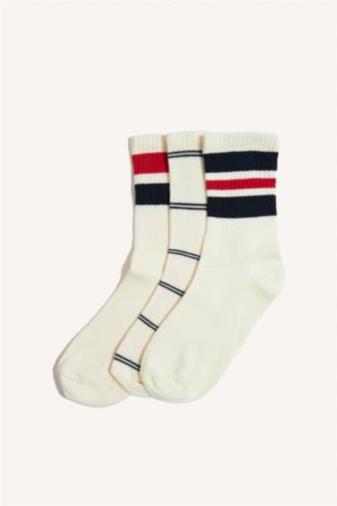 Erkek Çocuk 3'lü Pamuklu Uzun Çorap
