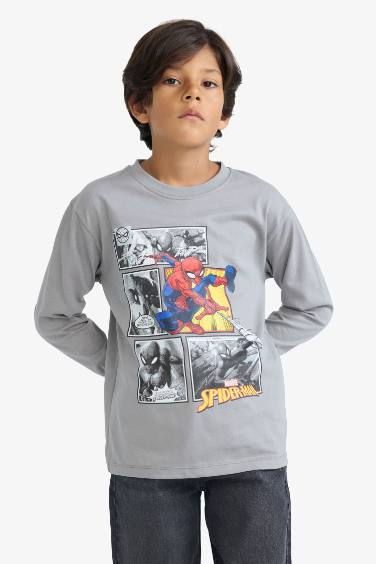 تيشيرت كم طويل قصة عادية بياقة مستديرة