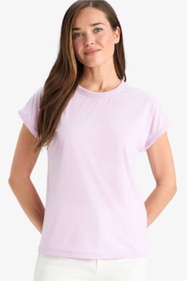 Crew Neck Basic Short Sleeve T-Shirt