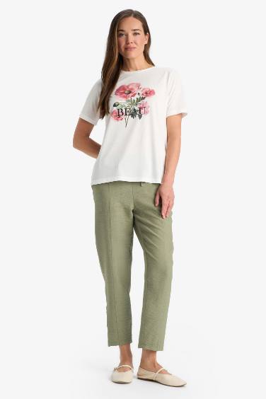 Regular Fit Crew Neck Printed T-Shirt