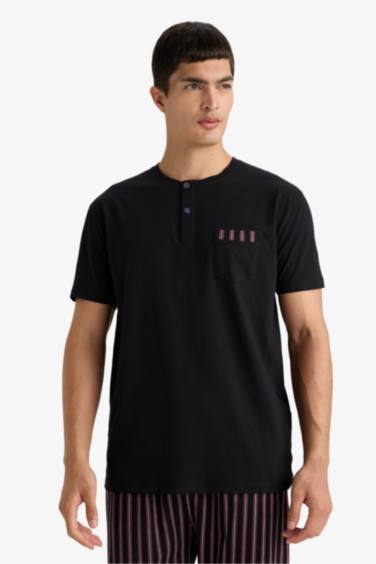 Regular Fit Striped Short Sleeve 2 Piece Set