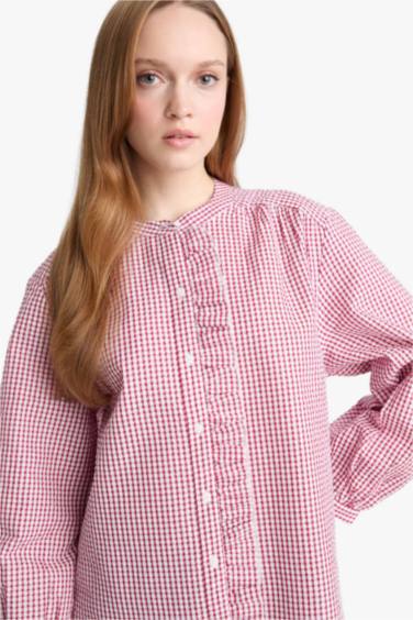 Relax Fit Woven Long Sleeve Tunic