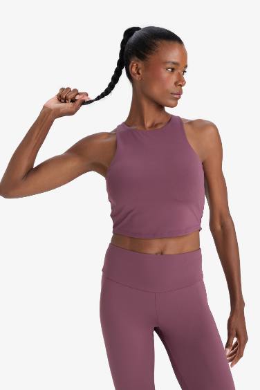 DeFactoFit Padded Stretchy Fabric Sports Bra