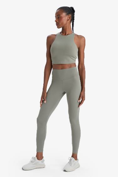 DeFactoFit Padded Stretchy Fabric Sports Bra