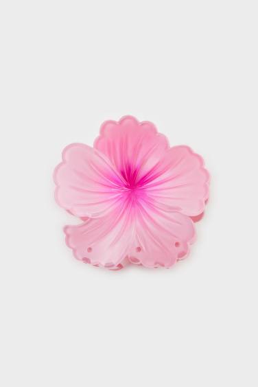 مشبك شعر لوتس وردي نسائي