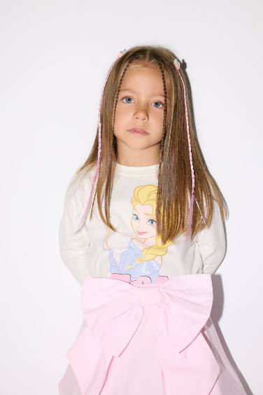 Baby Girl Frozen Crew Neck Long Sleeve T-Shirt