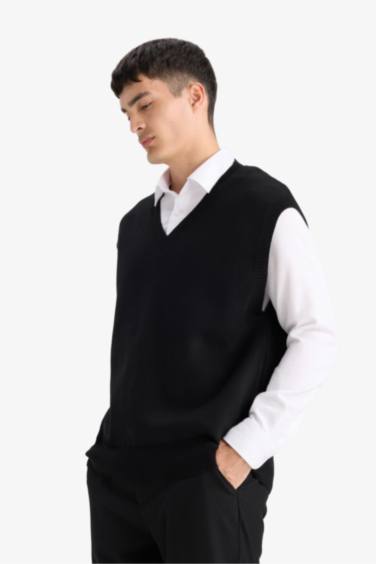 Standart Fıt V Yaka Yelek - Görsel 5