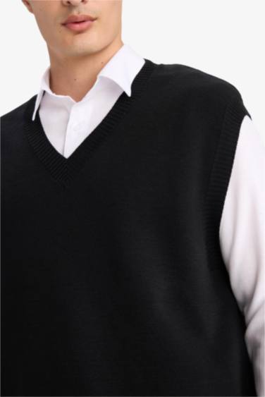 Standart Fıt V Yaka Yelek - Görsel 7
