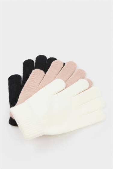 Girl Knitwear 3 piece Gloves