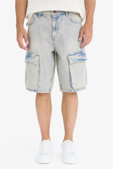 Baggy Fıt Jean Bermuda - Görsel 6