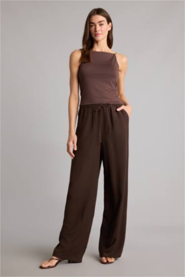 Yüksek Bel Wıde Leg Pantolon