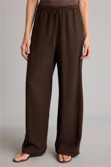 Yüksek Bel Wıde Leg Pantolon