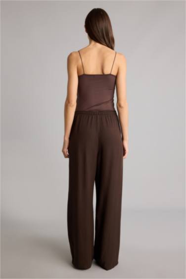 Yüksek Bel Wıde Leg Pantolon - Görsel 5