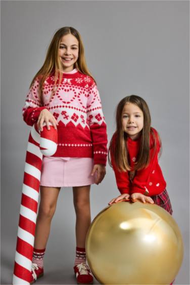 بلوز قصة عادية بياقة مستديرة