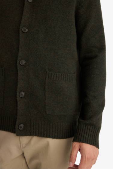 Standart Fıt Triko Hırka - Görsel 5