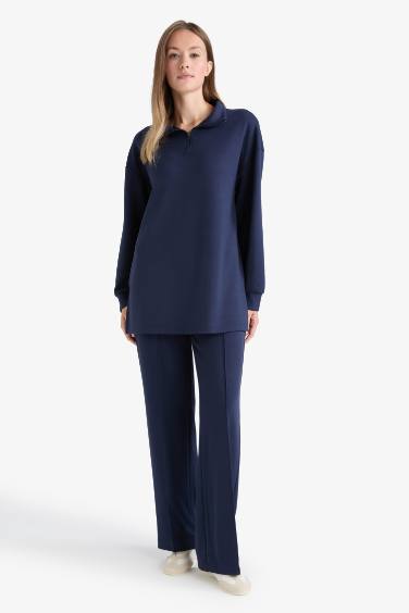 بنطلون سويت بانتس قصة عادية بخصر مطاطي