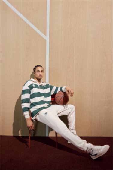 NBA Milwaukee Bucks Boxy Fit Polo Yaka Sweatshirt