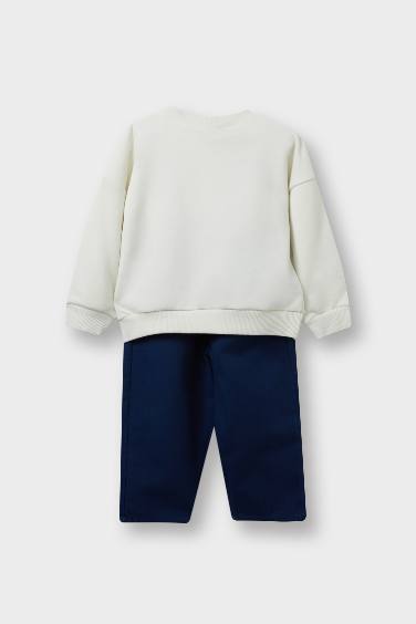Baby Boy Printed Sweatshirt Pants 2 Piece Set