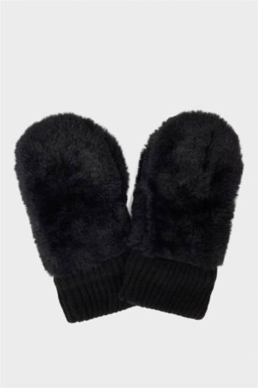 Girl Fur Gloves