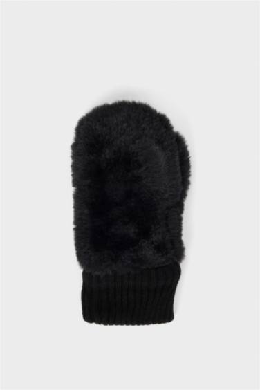 Girl Fur Gloves