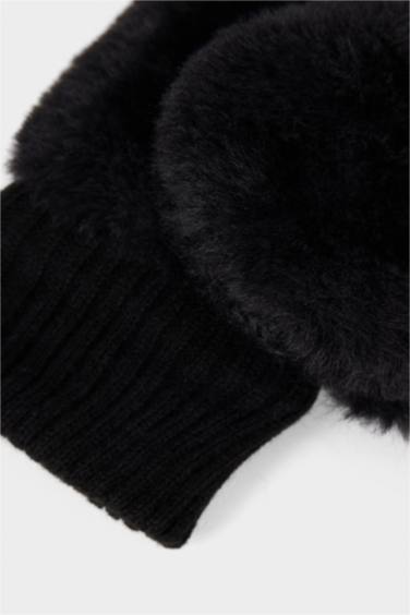 Girl Fur Gloves