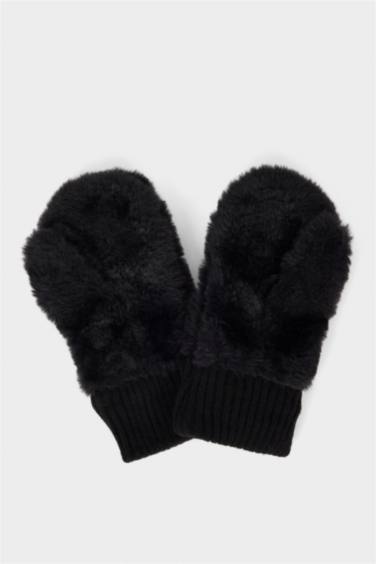 Girl Fur Gloves