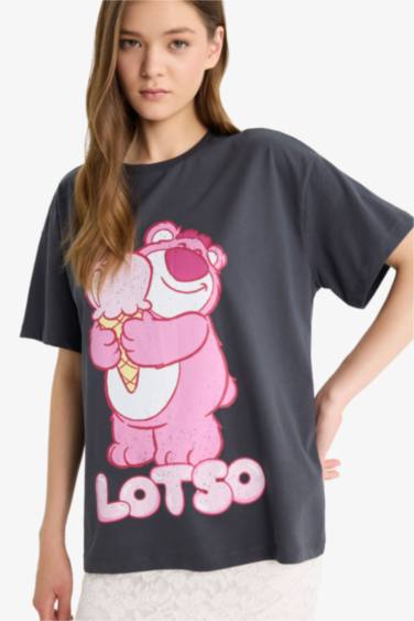 T-shirt oversize imprimé à manches courtes