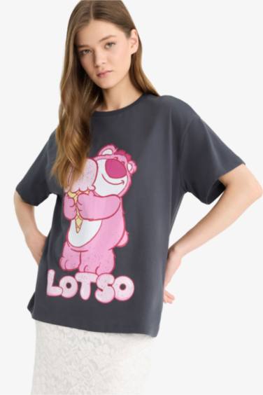 T-shirt oversize imprimé à manches courtes