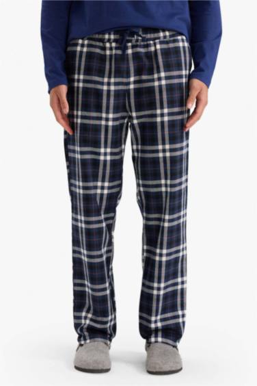 سيت بجامة كاروهات قصة عادية ردن طويل - قطعتين