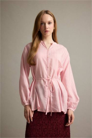 Relax Fit Striped Long Sleeve Tunic