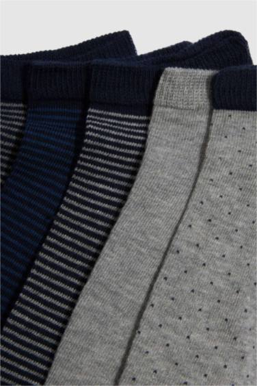 Man 5 Piece Cotton Short Socks