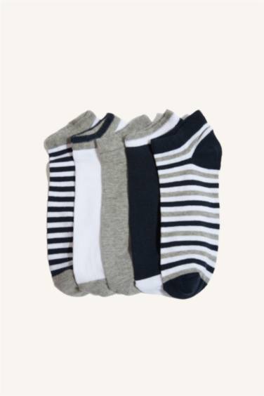 Man 5 Piece Cotton Short Socks