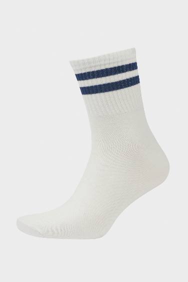 Erkek 3'lü Pamuklu Soket Çorap