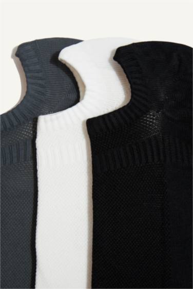 Man 3 Piece Cotton Sneaker Socks