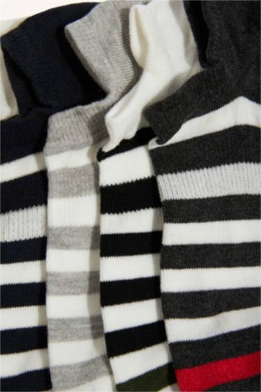 Man 5 Piece Cotton Step Socks