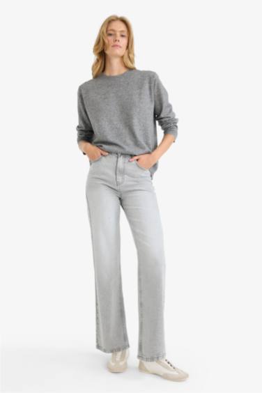 بلوز تريكو اوفر سايز بياخة مستديرة