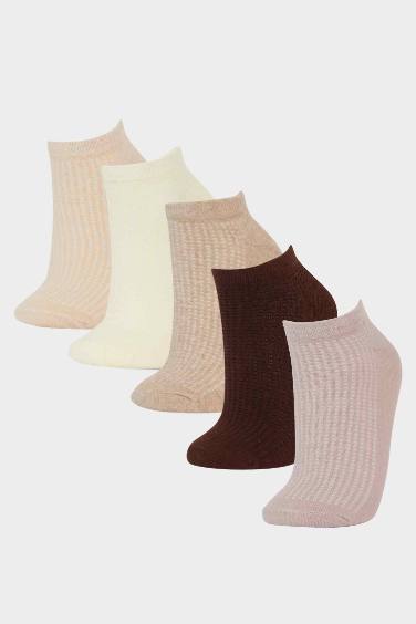 Lot de 5 Chaussettes courtes en coton pour femme