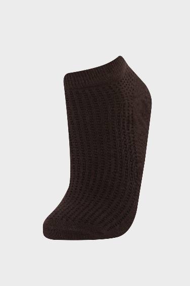 Kadın 5'li Pamuklu Patik Çorap